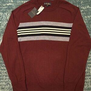 Brooks Brothers Burgundy Crewneck Sweater, Size XL